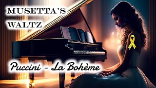 Musettas Waltz  Puccini  classical instrumental relaxing piano music  Easy piano [upl. by Esetal]