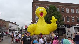 🧀🐥Giant Big Bird Inflatable at 2024 Green County Cheese Days [upl. by Gwenny]