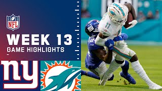 Giants vs Dolphins Week 13 Highlights  NFL 2021 [upl. by Ahseim]