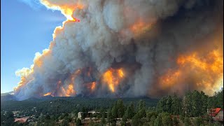 South Fork Fire forces Ruidoso residents to evacuate [upl. by Euqitsym612]