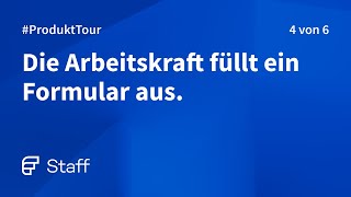 4  Arbeitskraft füllt Formular aus [upl. by Dripps]