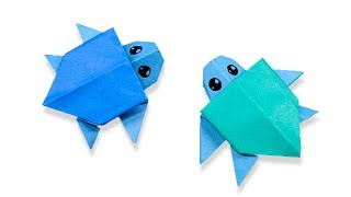 Easy Origami Turtle  How to Make Turtle Step by Step [upl. by Mabel]