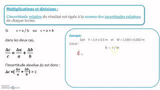 Les calculs dincertitude [upl. by Analart183]