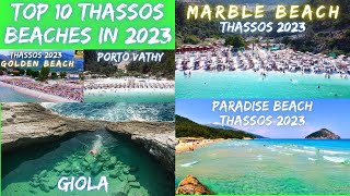 TOP 10 Thassos Beaches [upl. by Furmark]