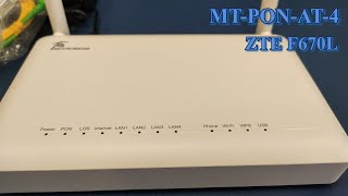 Абонентский терминал MTPONAT4 ZTE F670L [upl. by Kurtis]