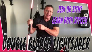 Lightsaber Tutorial How to fight with double bladed lightsabers [upl. by Saisoj]