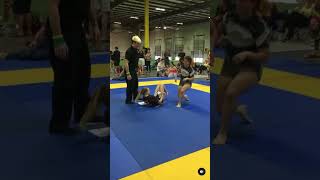 Quick Submission in Womens Jiu Jitsu Match [upl. by Rainie]