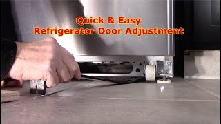 How To Adjust A Refrigerator Door To Close Properly [upl. by Atikkin648]