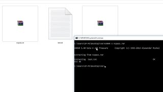 How to extract rar RAR files using CMD in Windows Updated  WinRAR Command line [upl. by Aicelf]