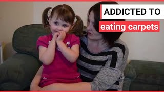 4 year old with addiction to eating CARPETS  SWNS TV [upl. by Koller]