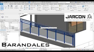 Barandal de balcón  Revit 2019 [upl. by Hallutama968]