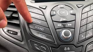 FORD FIESTA  Radio controls as well as how to access the clock [upl. by Faucher]