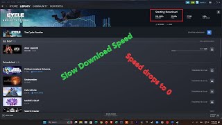 Fixed Steam Slow Download Speed  Speed drops to 0 [upl. by Camp]