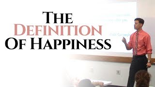 The Definition Of Happiness  Psychology Lecture  Ryan David [upl. by Teik]