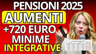 UFFICIALE PENSIONI 2025  Aumenti Importi Pensioni Minime e Rivalutazione [upl. by Fina]