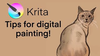 8 TIPS for Faster Painting in KRITA [upl. by Harrison294]