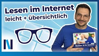 Windows 10 für Senioren Übersichtlichkeit im Internet  Vorlesefunktion für Einsteiger erklärt [upl. by Teiluj]