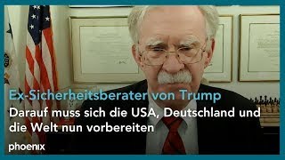 ExTrumpBerater John Bolton über den künftigen USPräsidenten und die Folgen seiner Wahl [upl. by Ahsal]