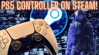 How To Use PS5 Controller On Steam  Destiny 2 [upl. by Meehsar993]