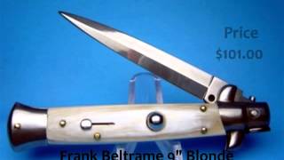 Italian stiletto switchblade knife for sale at myswitchbladecom [upl. by Eimarej]