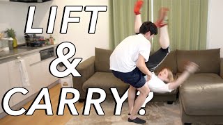 Couples Lift amp Carry Challenge Dont Try This at Home [upl. by Ortrud]