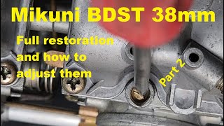 Mikuni BDST 38 Full restoration  Part 2 [upl. by Yemerej]