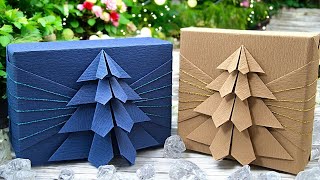 Christmas Gift Wrapping Ideas tutorial  ISasaki Original [upl. by Madanhoj]