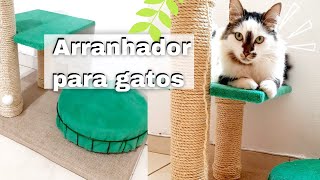 Diy  Arranhador para gatos FÁCIL  cama [upl. by Roter]