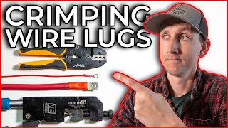 How To Crimp Wire Lugs amp Ring Terminals on 40  22 AWG Wire [upl. by Therine]