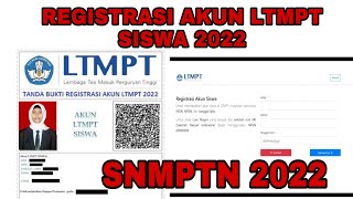 CARA REGISTRASI AKUN LTMPT SISWA 2022 [upl. by Thorin]