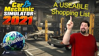 HOW TO USE the Shopping List  Car Mechanic Simulator 2021 [upl. by Eisenstark]