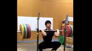 Toshiki Yamamoto front squat 190×3 [upl. by Sedgewake334]