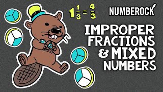 Mixed Numbers Song  Converting Improper Fractions and Mixed Numbers [upl. by Fidole]