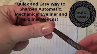 How to Sharpen Lip Liner ✏️ [upl. by Raybourne]