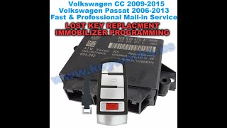 How to remove VW PASSATCC comfort module for immobilizer programming All keys lost mailin service [upl. by Llerehc708]