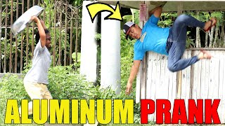 TAONG GRASA ALUMINUM PRANK  Nahulog tuloy sa ilog [upl. by Nosloc]