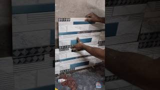 Kitchen wall tiles fittingshorts youtubeshorts shortsfeed viralvideo ytshorts [upl. by Aratas513]