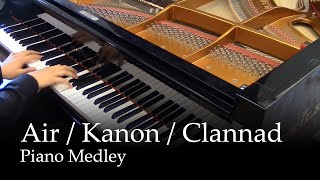 Air TV Kanon 2006 Clannad After Story  Key anime piano medley [upl. by Akimrej]