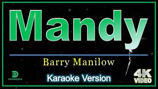 Barry Manilow  Mandy karaoke version [upl. by Esirahc]