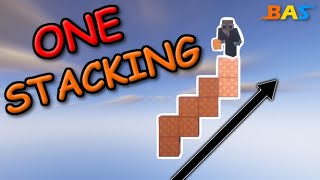 How to ONE STACK in Minecraft  BAS Staircase Bridging [upl. by Renee]