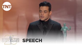 Rami Malek Award Acceptance Speech  25th Annual SAG Awards  TNT [upl. by Analahs]