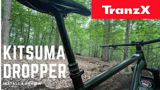 TranzX Kitsuma Dropper Post Review  Upgrade to the Salsa Timberjack [upl. by Eilis]