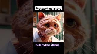 Pregnant cat storycatvideos catshorts youtubeshorts shortsfeed share like sad [upl. by Nyladnek]