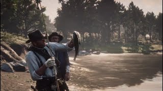 Red Dead Redemption 2 Fishing the Legendary Bluegill with Kieran [upl. by Nayra]