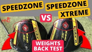 Is It The Same Driver Cobra SpeedZone VS SpeedZone Xtreme Weights Back Test [upl. by Hibbert]