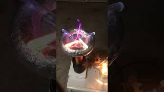 Gas discharge tubes on Tesla coil [upl. by Fabriane993]