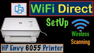 HP Envy 6055 WiFi Direct SetUp [upl. by Roshan204]