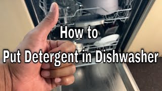 How to Put Detergent in Dishwasher [upl. by Asselim]