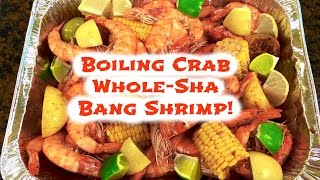 Boiling Crabs Whole ShaBang Shrimp Recipe [upl. by Sherline]