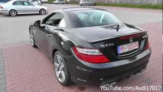 Mercedes SLK55 AMG  Start Up Revs Loud Sound Details Full HD [upl. by Burnight]